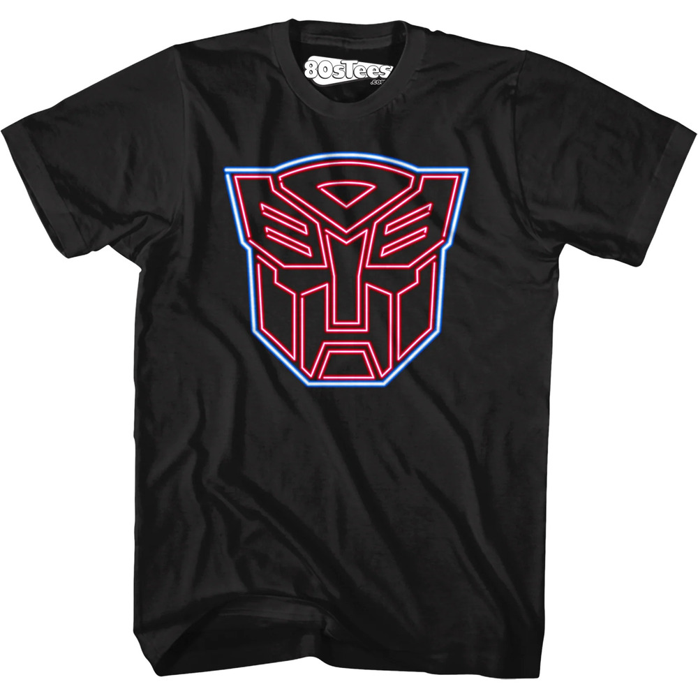 Neon Autobots Logo Transformers Tshirt